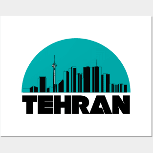 Tehran City Posters and Art